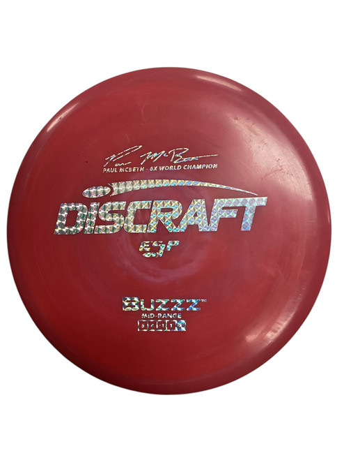 Vist Large View of Product Image Which is Used Discraft BUZZZ Disc Golf Mid Range Red