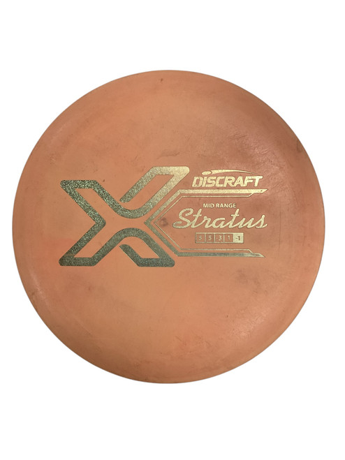 Vist Large View of Product Image Which is Used Discraft STRATUS Disc Golf Mid Range Orange