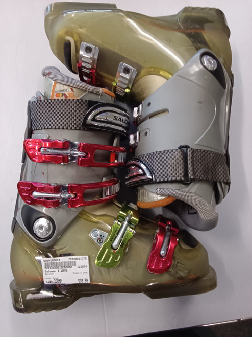 Vist Large View of Product Image Which is Used Salomon X WAVE Mens DH Ski Boot Green 230 MP - J05 - W06