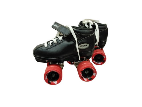 Vist Large View of Product Image Which is Used Riedell DART Junior Roller Quad Skates Black Junior 02