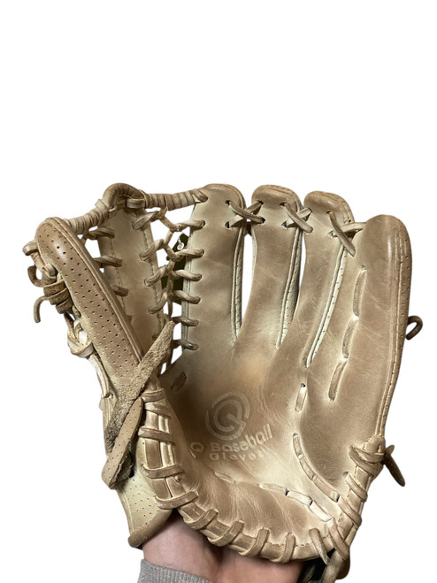 Vist Large View of Product Image Which is Used Q BASEBALL GLOVE 12.5 BLONDE BB/SB Glove RH Throw Tan 12 1/2"