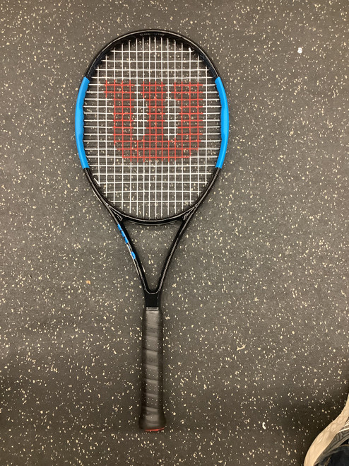 Vist Large View of Product Image Which is Used Wilson ULTRA COMP Adult Tennis Racquet Black 4 5/8"