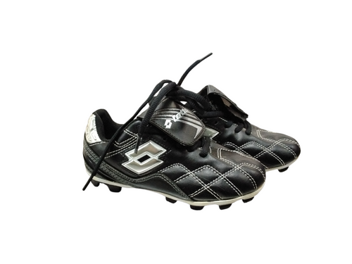 Vist Large View of Product Image Which is Used Lotto Soccer Cleats Black Youth 12.0