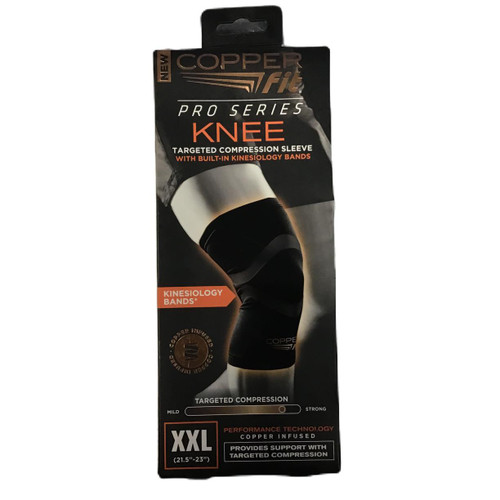 Vist Large View of Product Image Which is Used Copper Fit Pro Series Compression Knee Sleeve  XXL