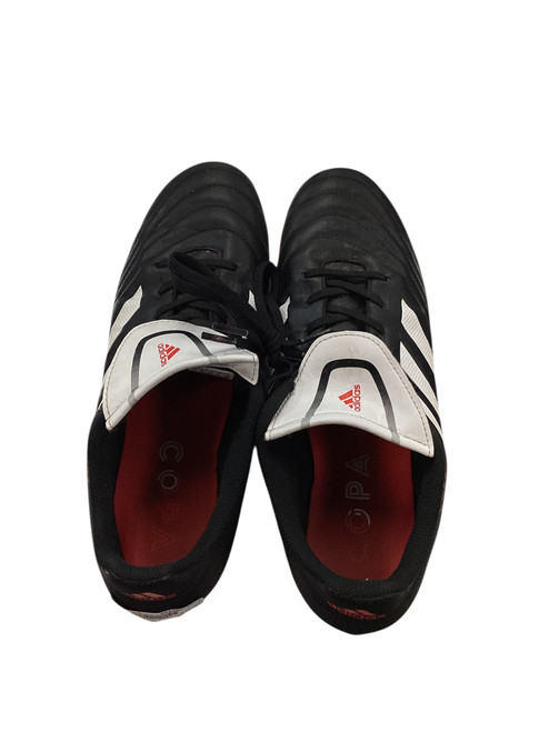 Vist Large View of Product Image Which is Used Adidas Soccer Cleats Black SZ 9.5