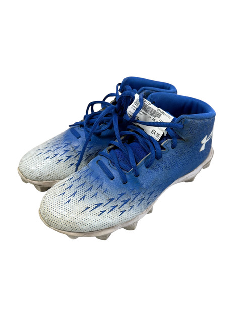 Vist Large View of Product Image Which is Used Under Armour Jr FB Cleats Black Junior 06