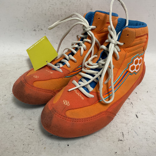 Vist Large View of Product Image Which is Used RUDIS RUDNC1001-CO-7 Wrestling Shoes Orange Senior 7