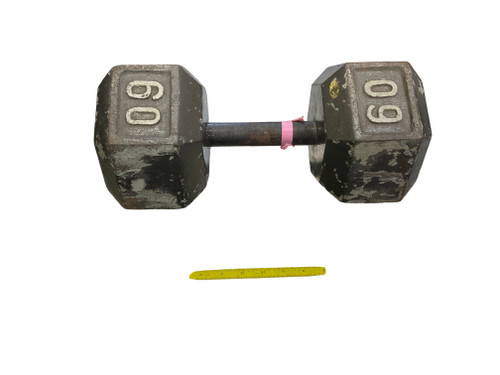 Vist Large View of Product Image Which is Used, Hex, Dumbbell, 60lbs 
