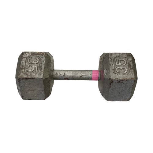 Vist Large View of Product Image Which is Used, Hex, Dumbbell, 35lbs