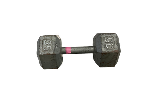 Vist Large View of Product Image Which is Used, Hex, Dumbbell, 35lbs