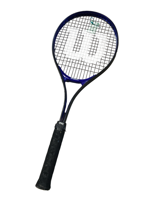 Vist Large View of Product Image Which is Used Wilson ENFORCER Adult Tennis Racquet Black 4 1/2"