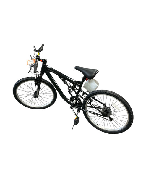 Vist Large View of Product Image Which is Used Ozone EXHILERATE SHOCK BLACK 24 Mountain Bike Boys Black 24"