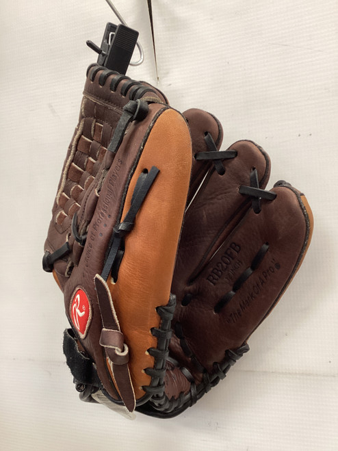 Vist Large View of Product Image Which is Used Rawlings THE BULL BB/SB Glove RH Throw Brown 12"