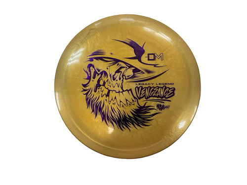 Vist Large View of Product Image Which is Used Legacy VENGEANCE DM Disc Golf Driver Yellow 175g