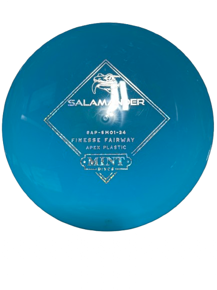Vist Large View of Product Image Which is Used MINT DISCS APEX SALAMANDER 6/6/-2/1 Disc Golf Mid Range Sky Blue