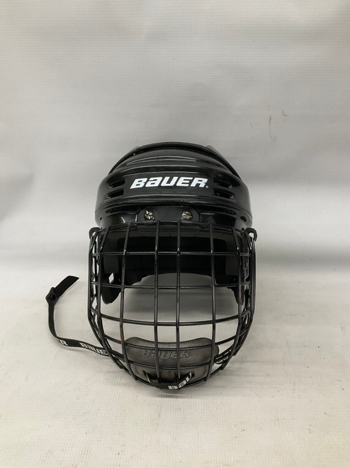 Vist Large View of Product Image Which is Used Bauer HH100M Helmet Cage Combo Black MD