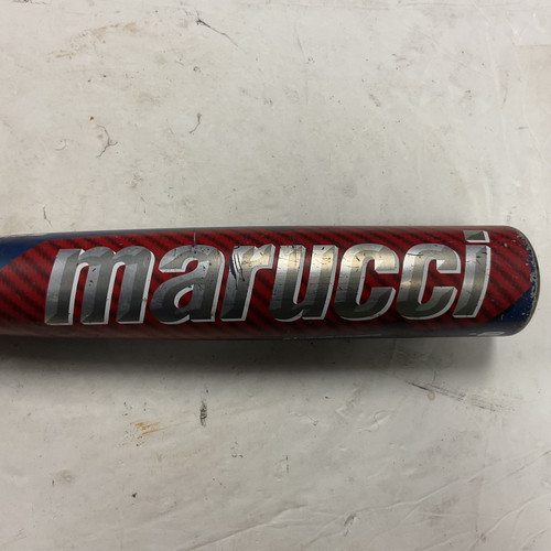 Vist Large View of Product Image Which is Used Marucci Cat 9 Composite MSBCCP98A USSSA 2 3/4 Baseball Bat White/Red/Navy 30"