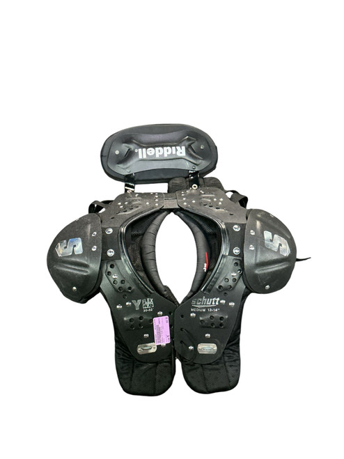 Vist Large View of Product Image Which is Used Schutt Y FLEX 4.0 FB Shoulder Pads Black MD