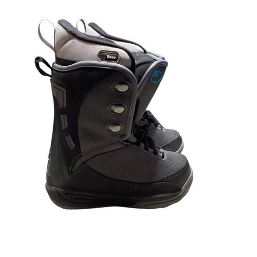 Vist Large View of Product Image Which is Used Ride BASE Boys Snowboard Boots Grey Junior 05