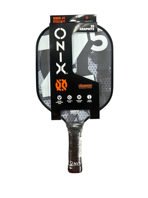 Vist Large View of Product Image Which is Used ONIX Z5 GRAPHITE Pickleball Racquet Black