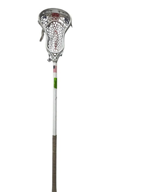 Vist Large View of Product Image Which is Used East Coast Dyes REBEL CF5 Men's Complete Lacrosse Stick White 40.5"