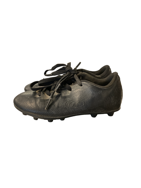 Vist Large View of Product Image Which is Used Rawlings Soccer Cleats Black Youth 12.0