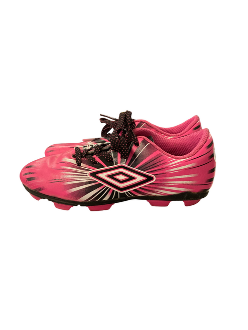 Vist Large View of Product Image Which is Used Umbro Soccer Cleats Pink Youth 12.0