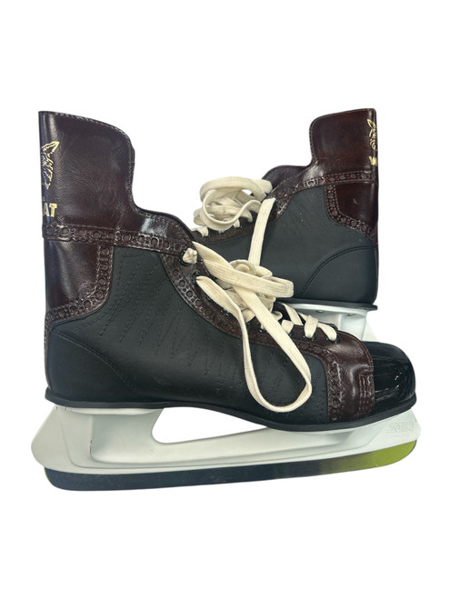 Vist Large View of Product Image Which is Used AMERICAN WILDCAT Junior Hockey Skate Black And Wine Red Junior 06