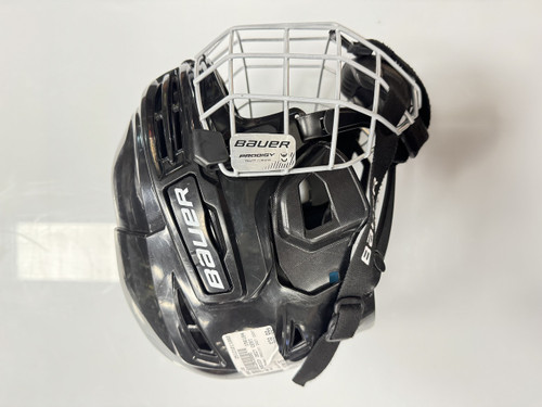 Vist Large View of Product Image Which is Used Bauer PRODIGY 2027 CERT Helmet Cage Combo Black One Size