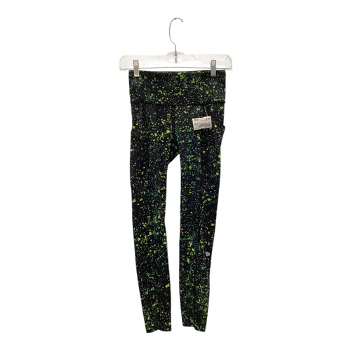 Vist Large View of Product Image Which is Lululemon Leggings Black And Green XS