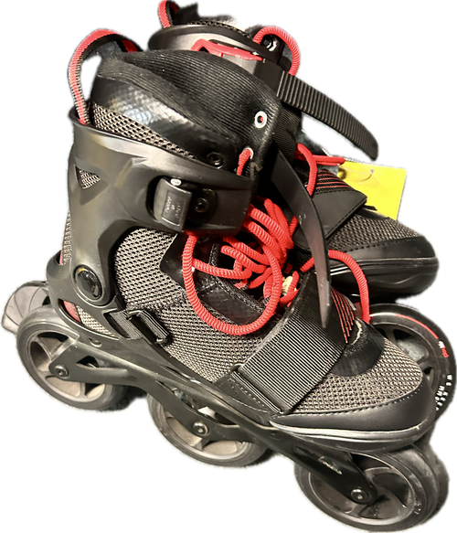 Vist Large View of Product Image Which is Used PLAYLIFE 110MM Senior Rec Fitness Skates Black 