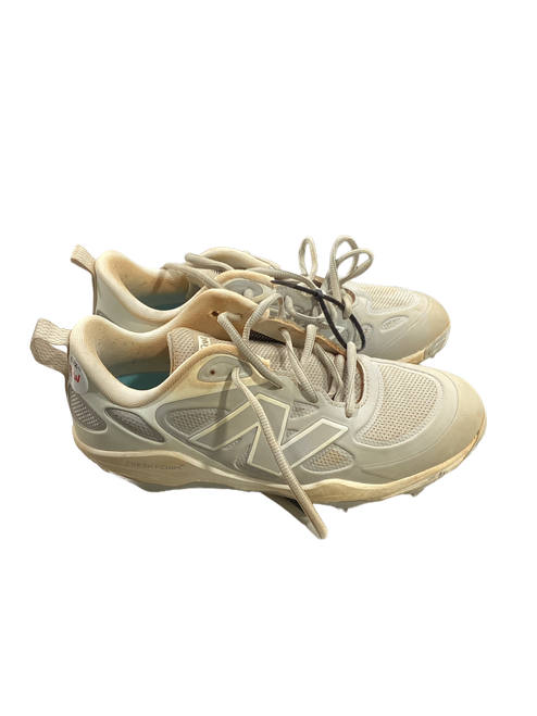 Vist Large View of Product Image Which is Used New Balance VELO V4 BB/SB Cleats Grey Senior 8