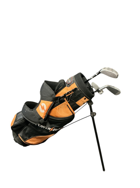 Vist Large View of Product Image Which is Used Powerbilt ORANGE SERIES Jr Club Set RH 4 Piece