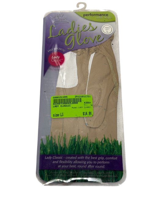 Vist Large View of Product Image Which is New LADY CLASSIC Womens Golf Glove LG LH