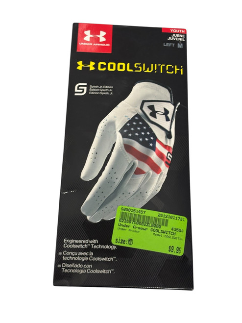 Vist Large View of Product Image Which is New Under Armour COOLSWITCH Jr Golf Glove MD LH