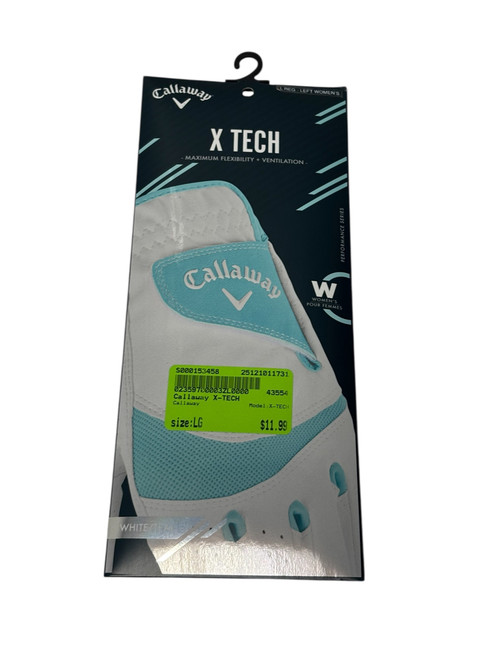 Vist Large View of Product Image Which is New Callaway X-TECH Womens Golf Glove LG LH