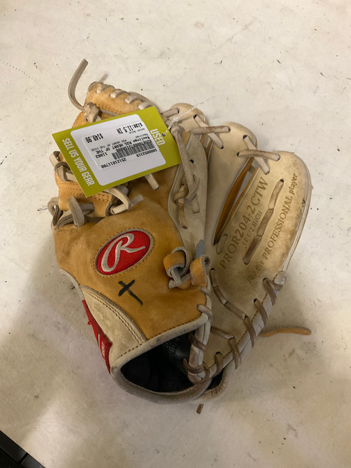 Vist Large View of Product Image Which is Used Rawlings R2G HEART OF THE HIDE BB/SB Glove RH Throw Gold 11 1/2"