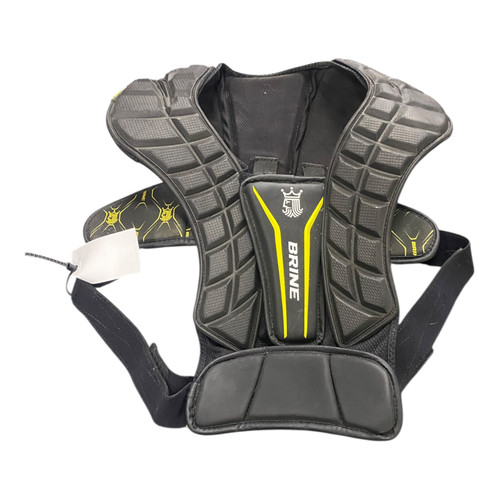 Vist Large View of Product Image Which is Used Brine Lacrosse Shoulder Pads Black LG