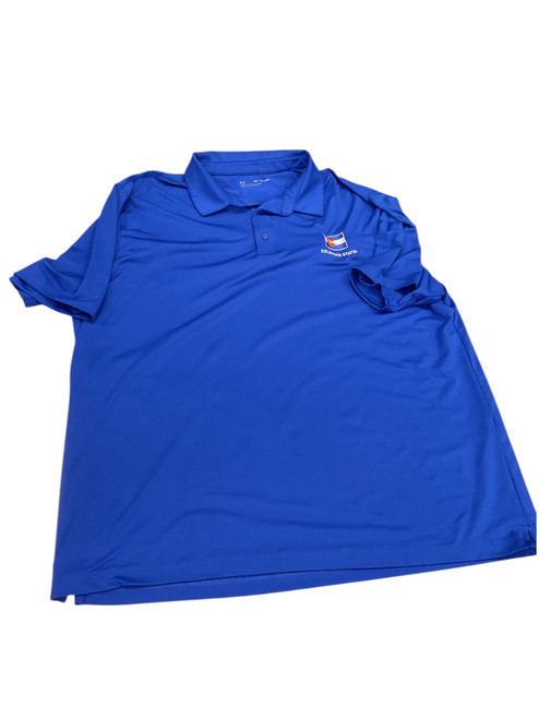 Vist Large View of Product Image Which is Used CSU Under Armour Golf Shirt Royal Blue 2X
