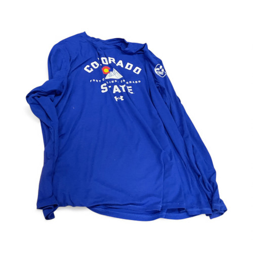 Vist Large View of Product Image Which is Used CSU Under Armour Long Sleeve Shirt Royal Blue 2X