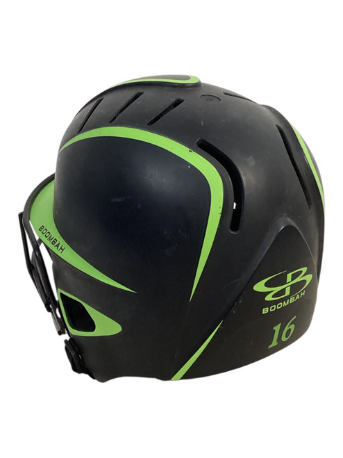 Vist Large View of Product Image Which is Used Schutt BATTING HELMET Batting Helmet w/Mask Green One Size
