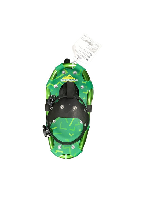 Vist Large View of Product Image Which is Used Cascade Snowshoes Youth Green 14"