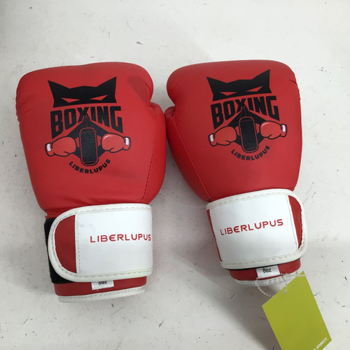 Vist Large View of Product Image Which is Used LIBERLUPUS 8 OZ JR BOXING GLOVES Boxing Gloves Red Junior