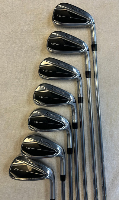 Vist Large View of Product Image Which is Used Taylormade QI 10 Mens Iron Set RH 5I-GW Steel / Regular Flex