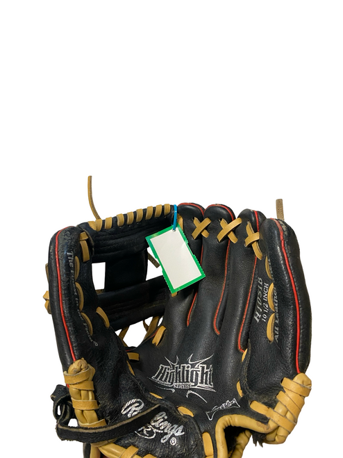 Vist Large View of Product Image Which is Used Rawlings H105IB BB/SB Glove RH Throw Black 10 1/2"