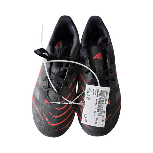 Vist Large View of Product Image Which is Used Adidas Soccer Cleats Black Junior 01