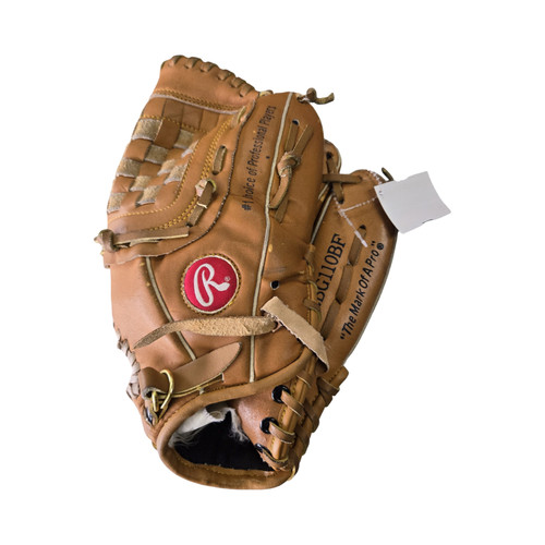 Vist Large View of Product Image Which is Used Rawlings RBG110BF GLOVE BB/SB Glove RH Throw Brown 11"