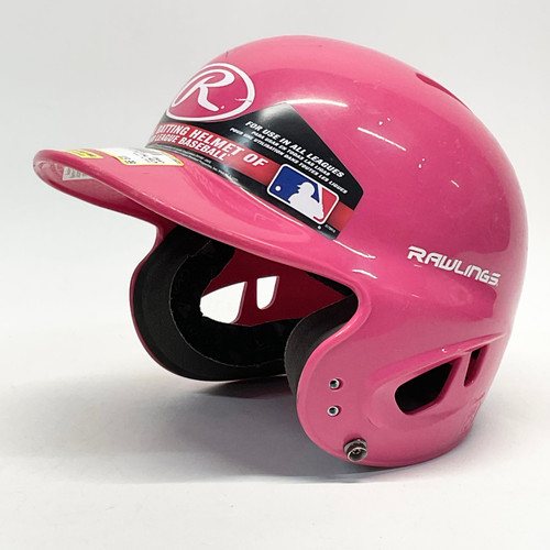 Vist Large View of Product Image Which is Used Rawlings MLTBHR1 Batting Helmet No Mask Pink SM