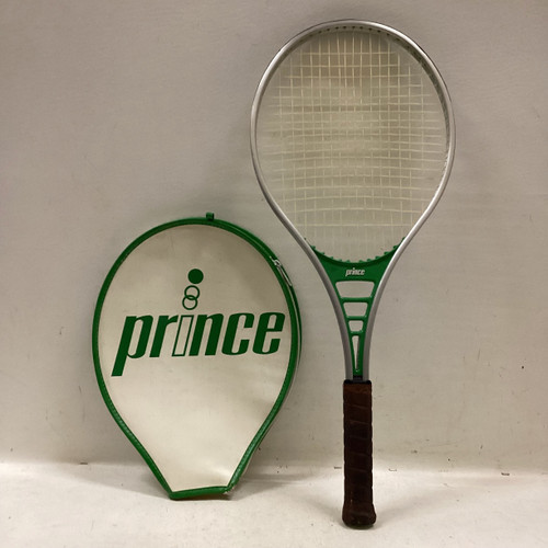 Vist Large View of Product Image Which is Used Prince 931 Adult Tennis Racquet Green 4 1/4"