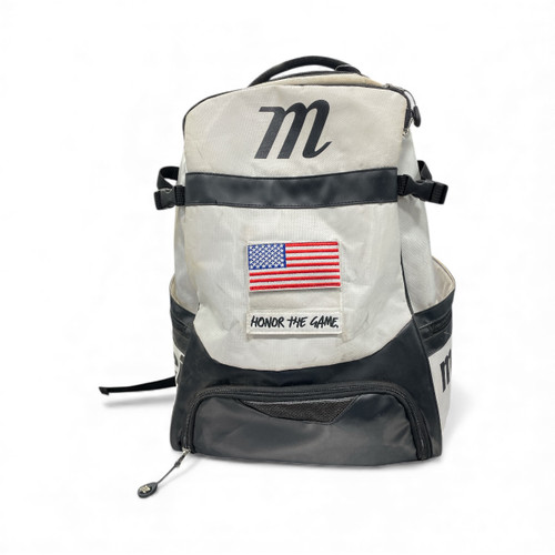 Vist Large View of Product Image Which is Used Marucci BACK PACK BB/SB Player Backpack Smoke And Black